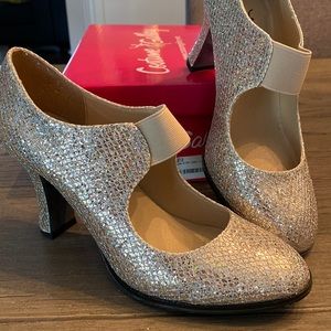 Sparkled heeled character shoes by Costume Gallery.